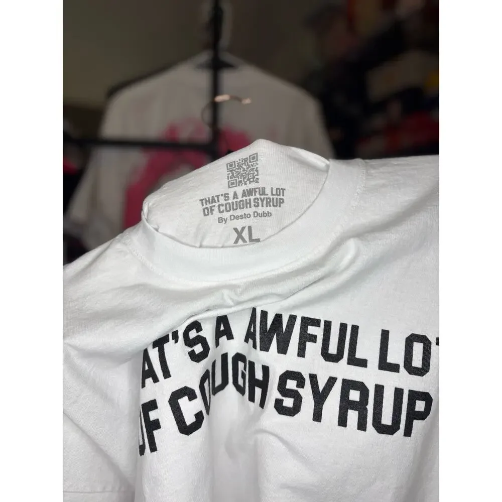 NEW Sz. XL - Men's Awful Lot of Cough Syrup Tee (White) - Picture 3 of 3